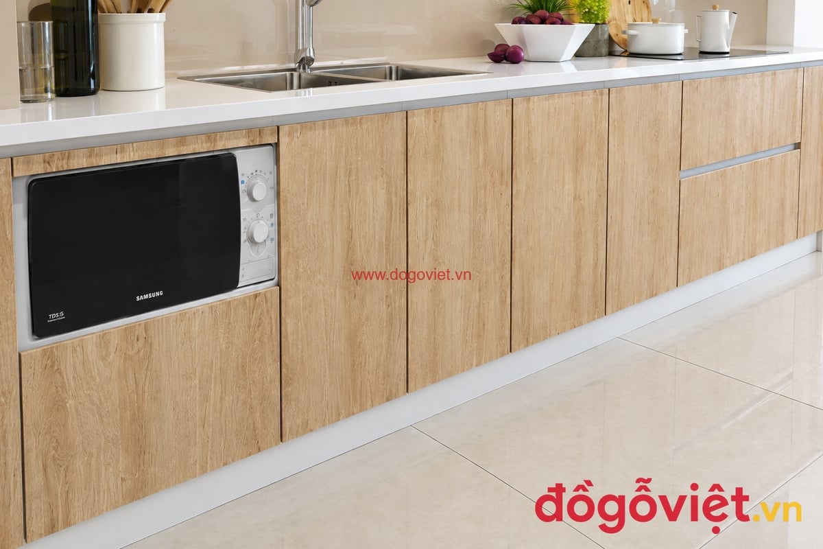 Tủ Bếp Nhựa Đặc Picomat Phủ Laminate Hiện Đại Chất Lượng