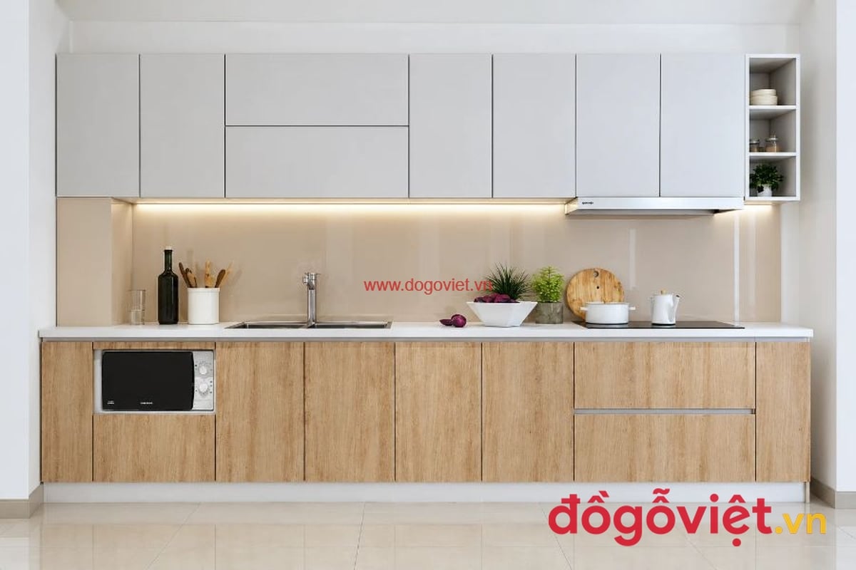 Tủ Bếp Nhựa Đặc Picomat Phủ Laminate Hiện Đại Chất Lượng