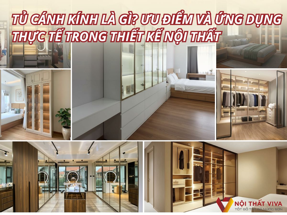 Tủ cánh kính là gì? Ưu điểm và ứng dụng thực tế trong thiết kế nội thất