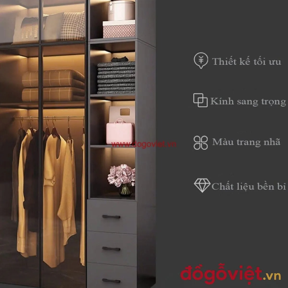 Tại sao tủ quần áo kính đẹp ngày càng được yêu thích? Top mẫu đáng tham khảo