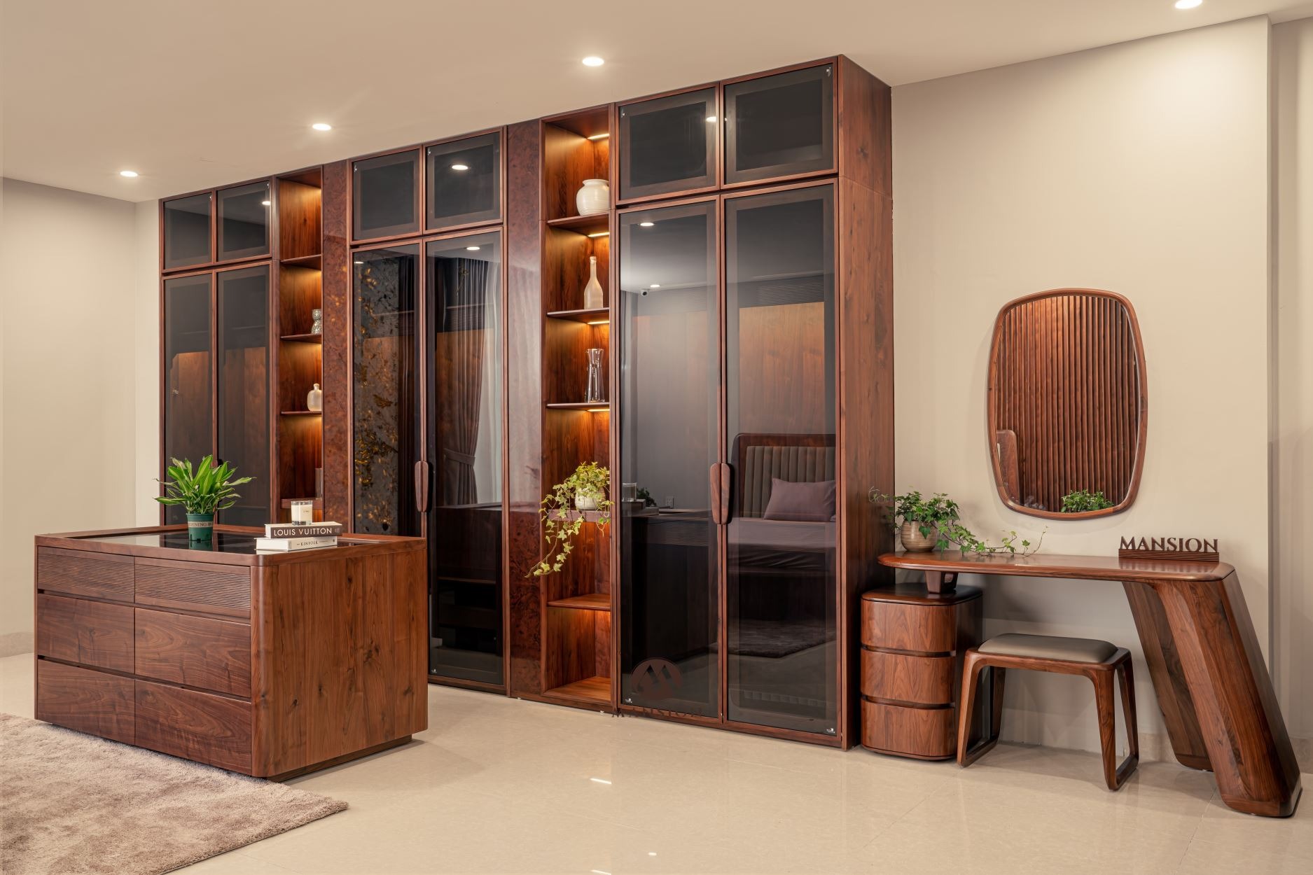 Tủ quần áo gỗ óc chó hiện đại đẹp, chuẩn xu hướng nội thất cao cấp Tủ quần áo gỗ óc chó hiện đại đẹp, chuẩn xu hướng nội thất cao cấp