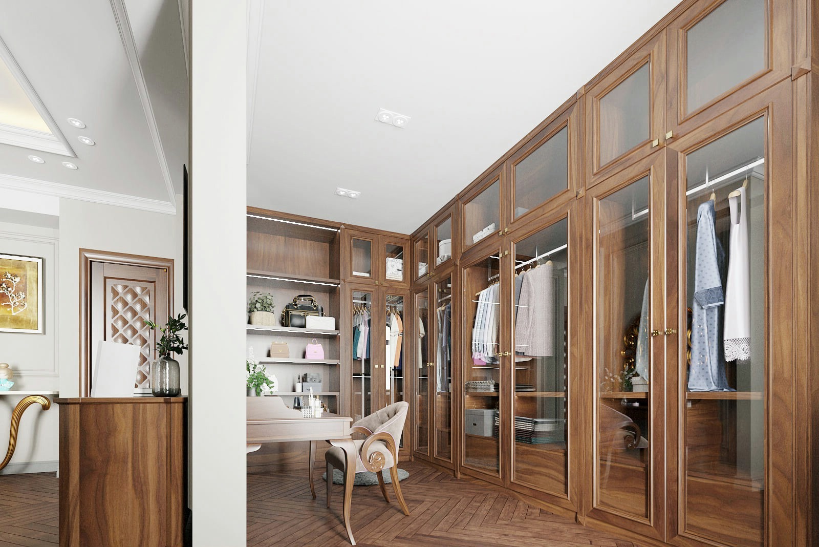 Tủ quần áo gỗ óc chó hiện đại đẹp, chuẩn xu hướng nội thất cao cấp Tủ quần áo gỗ óc chó hiện đại đẹp, chuẩn xu hướng nội thất cao cấp