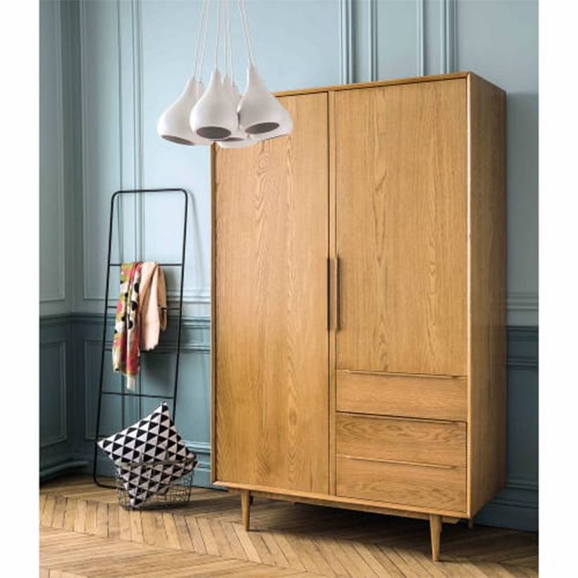 Tủ quần áo 2 cánh gỗ tự nhiên: Nên mua loại nào? Mẫu mã & giá thị trường