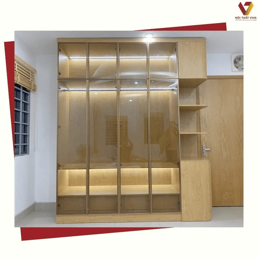 Tủ quần áo kính cường lực có gì đặc biệt? Khám phá 4 sự thật ít ai biết 