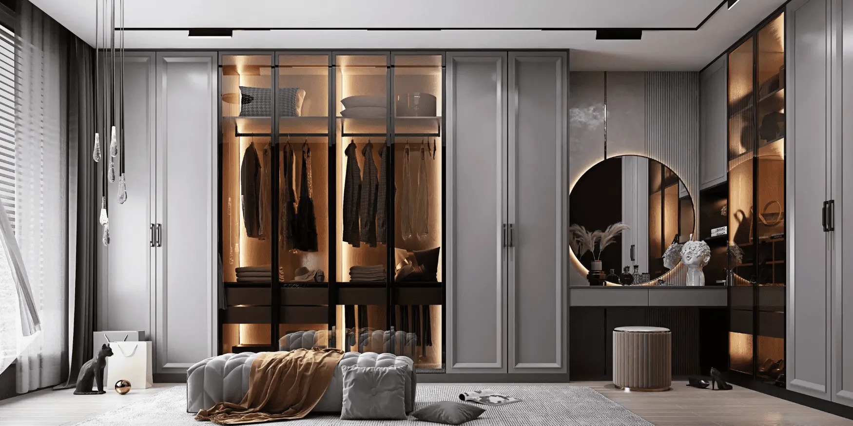 Tủ quần áo kính cường lực có gì đặc biệt? Khám phá 4 sự thật ít ai biết 