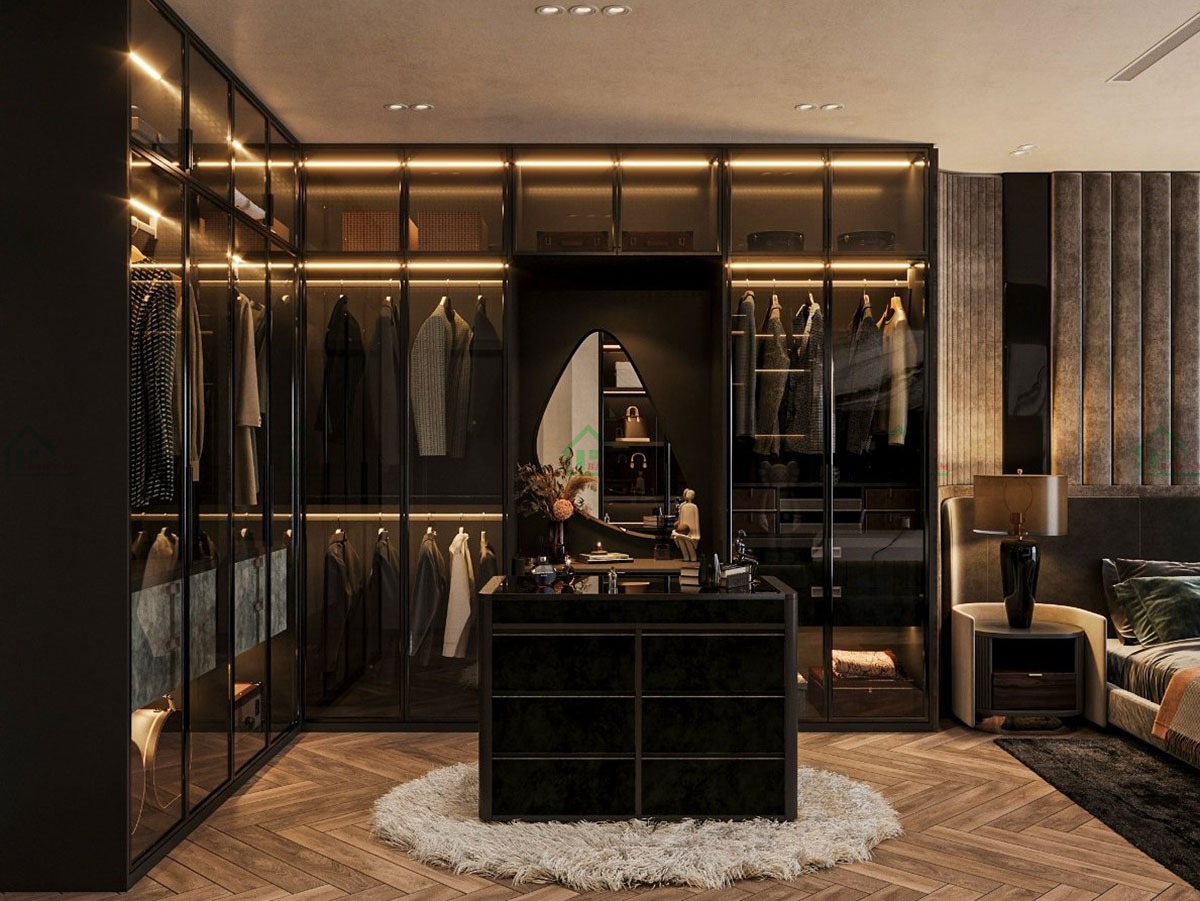 Tủ quần áo kính đen có gì hot? Mẫu đẹp, bền và cách chọn theo phong thủy 