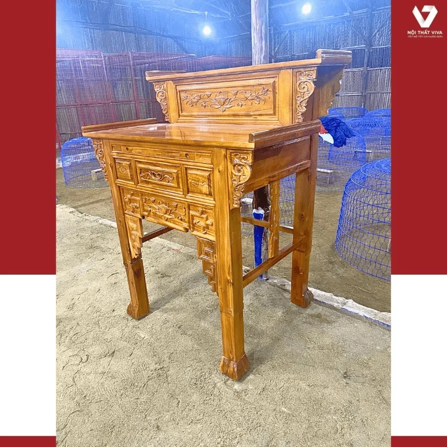 Tủ thờ gỗ gõ đỏ giá bao nhiêu? Giải mã các yếu tố quyết định giá bán 