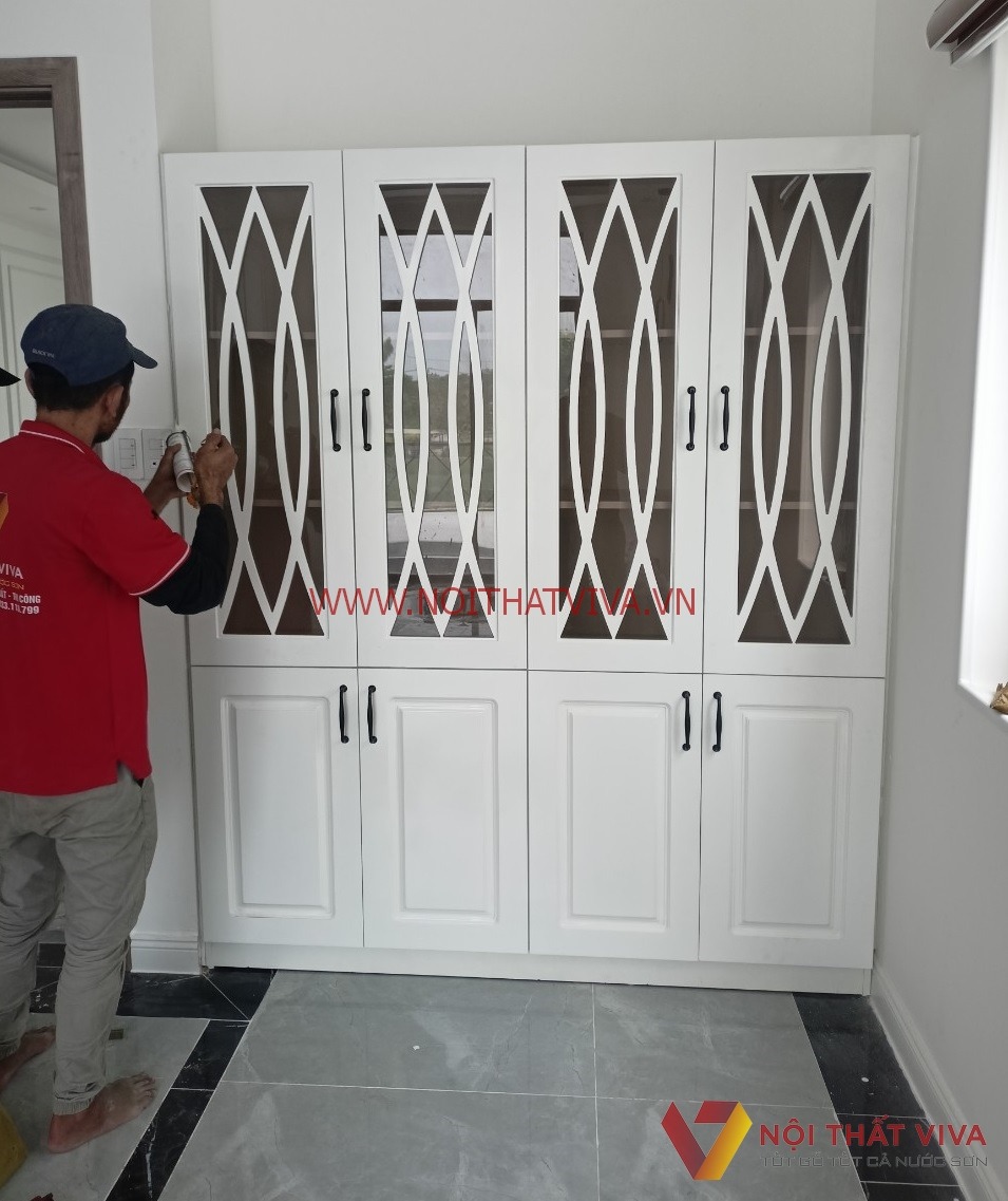 Tuyển chọn mẫu tủ áo tân cổ điển cánh kính sang trọng, đẳng cấp 