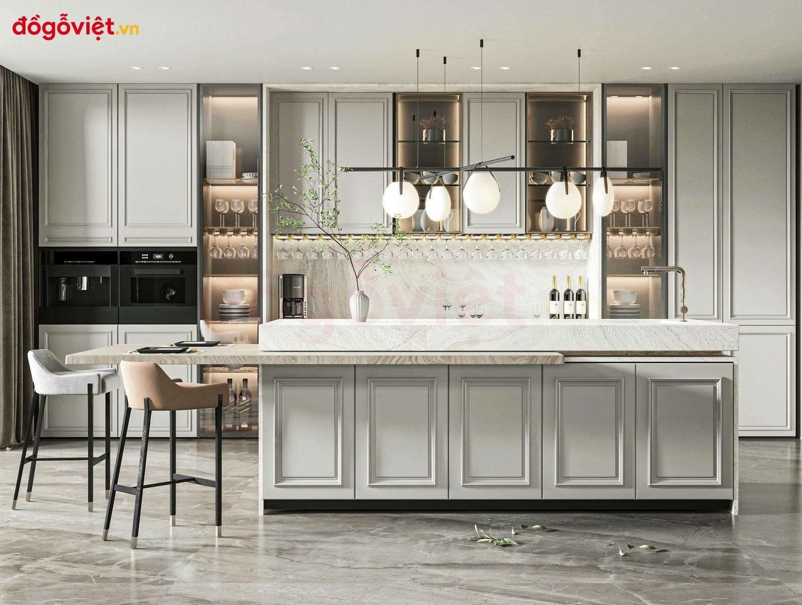 Xu hướng c&aacute;c mẫu tủ bếp đẹp hiện đại mới nhất năm 2026