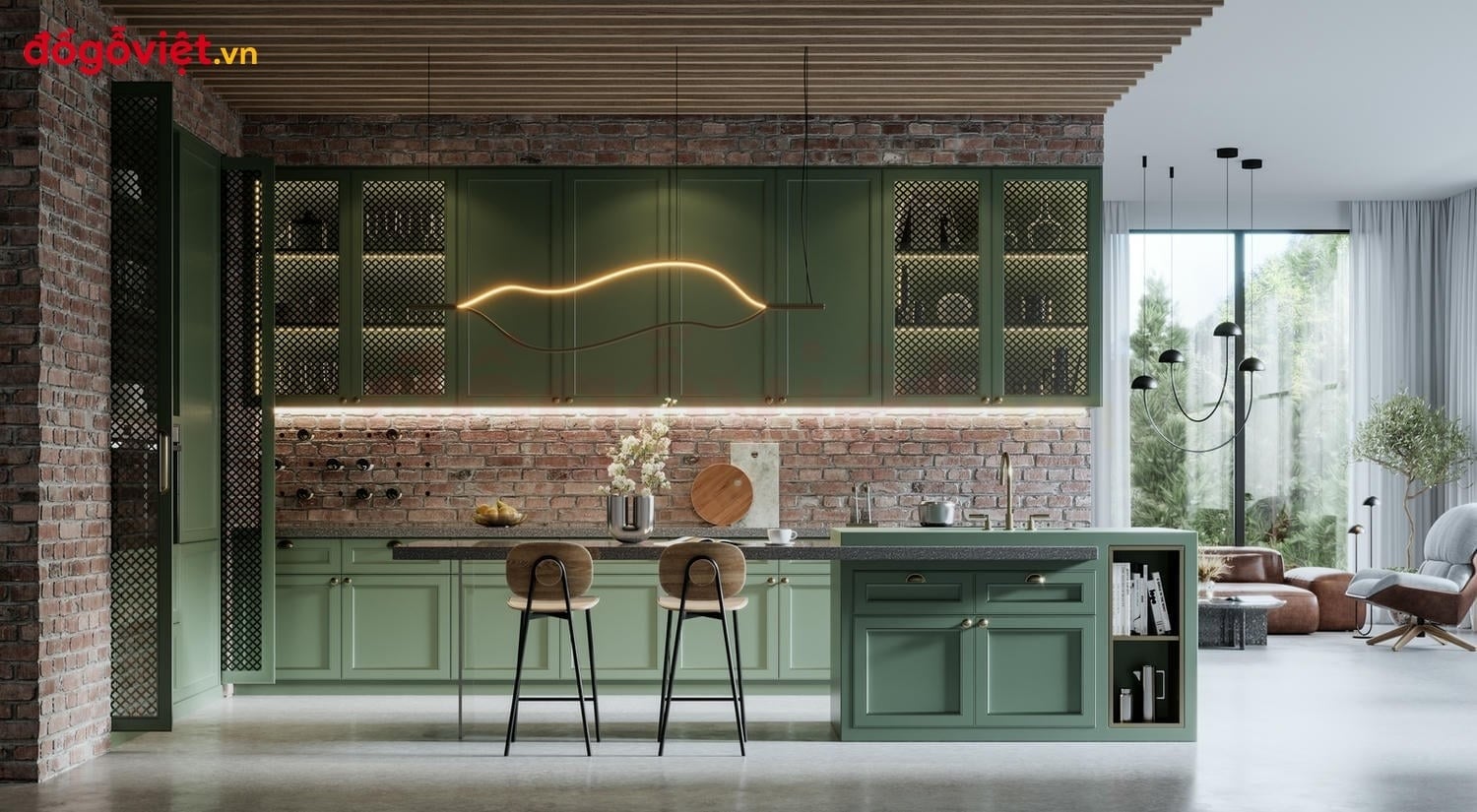 Xu hướng c&aacute;c mẫu tủ bếp đẹp hiện đại mới nhất năm 2026