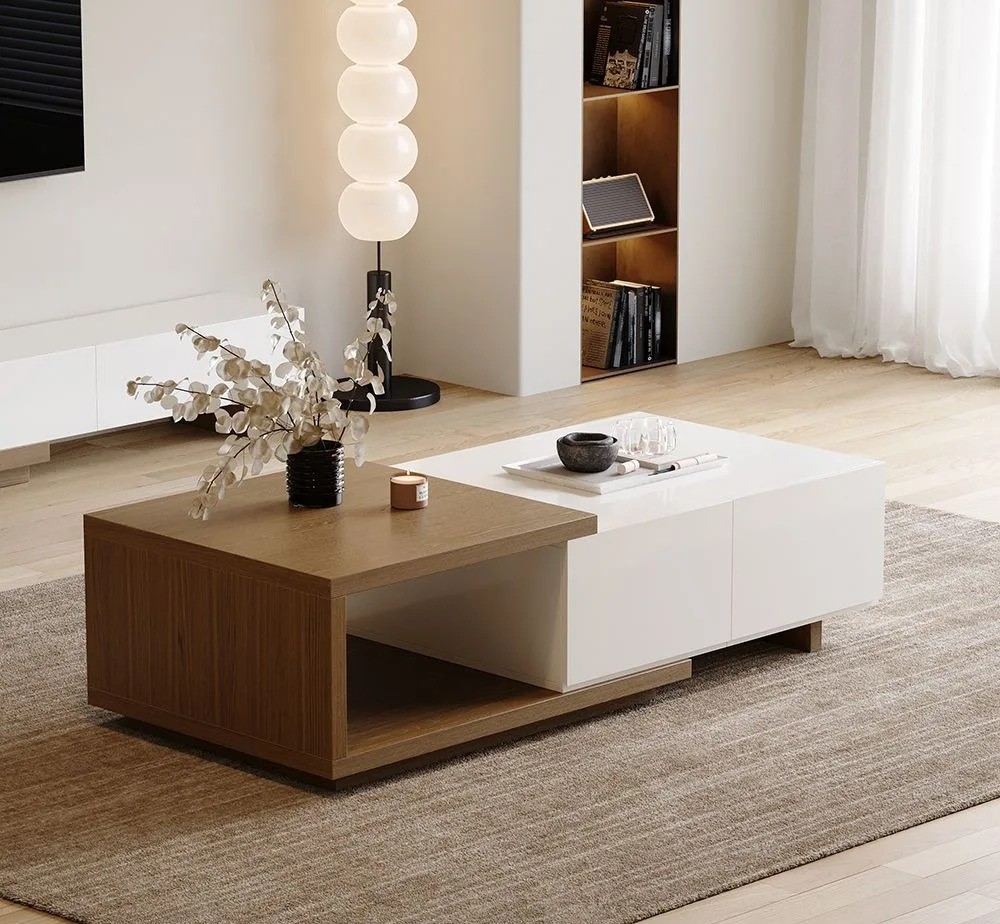 Xu hướng lựa chọn b&agrave;n tr&agrave; vu&ocirc;ng 2026, thiết kế đẹp, tối ưu kh&ocirc;ng gian