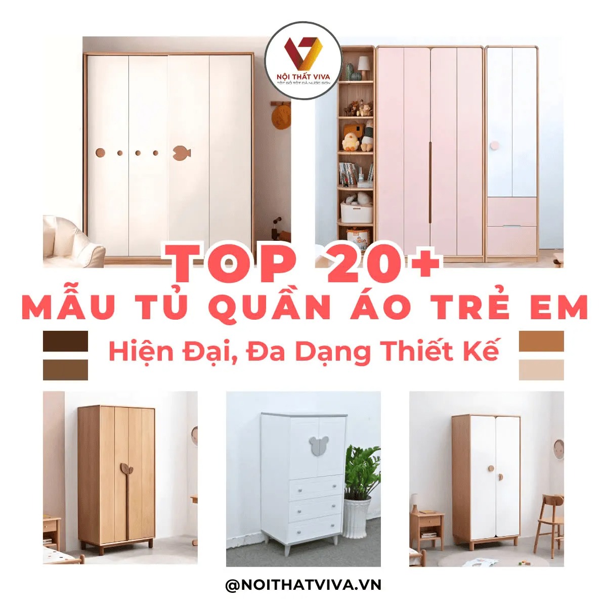 Từ A-Z cách bố trí tủ để quần áo trẻ em phòng ngủ nhỏ tối ưu diện tích