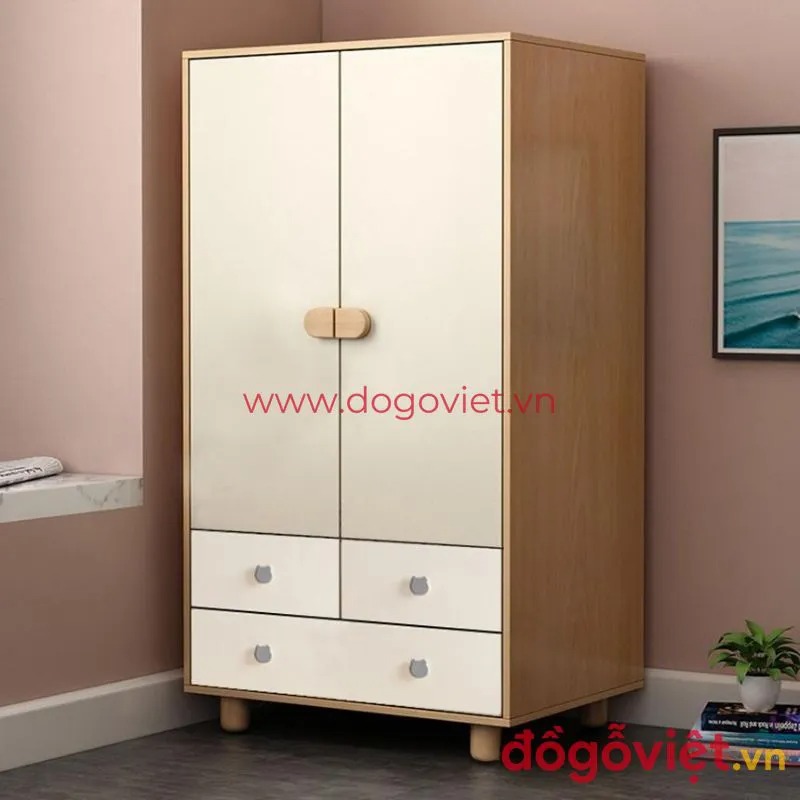 Xu hướng thiết kế tủ đựng quần áo trẻ con hiện đại, tiện nghi, an toàn