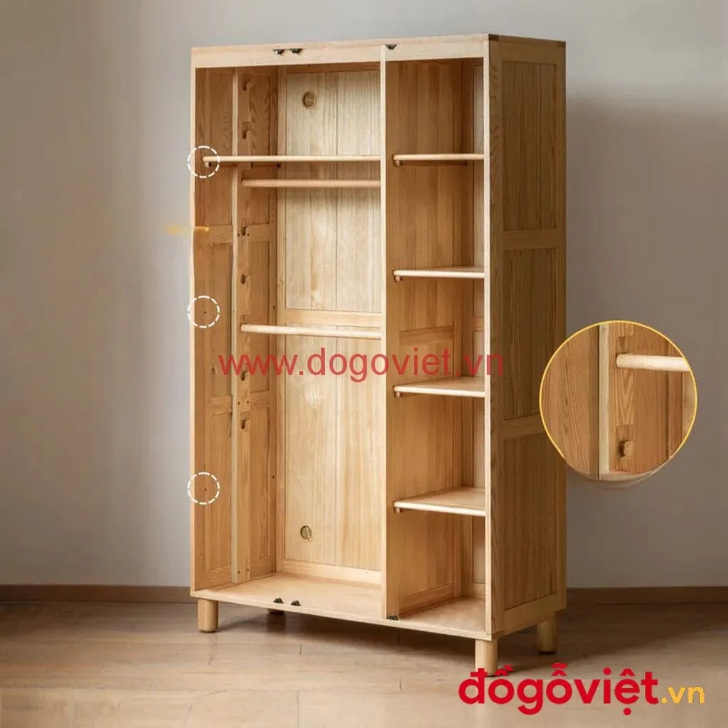 Xu hướng thiết kế tủ đựng quần áo trẻ con hiện đại, tiện nghi, an toàn