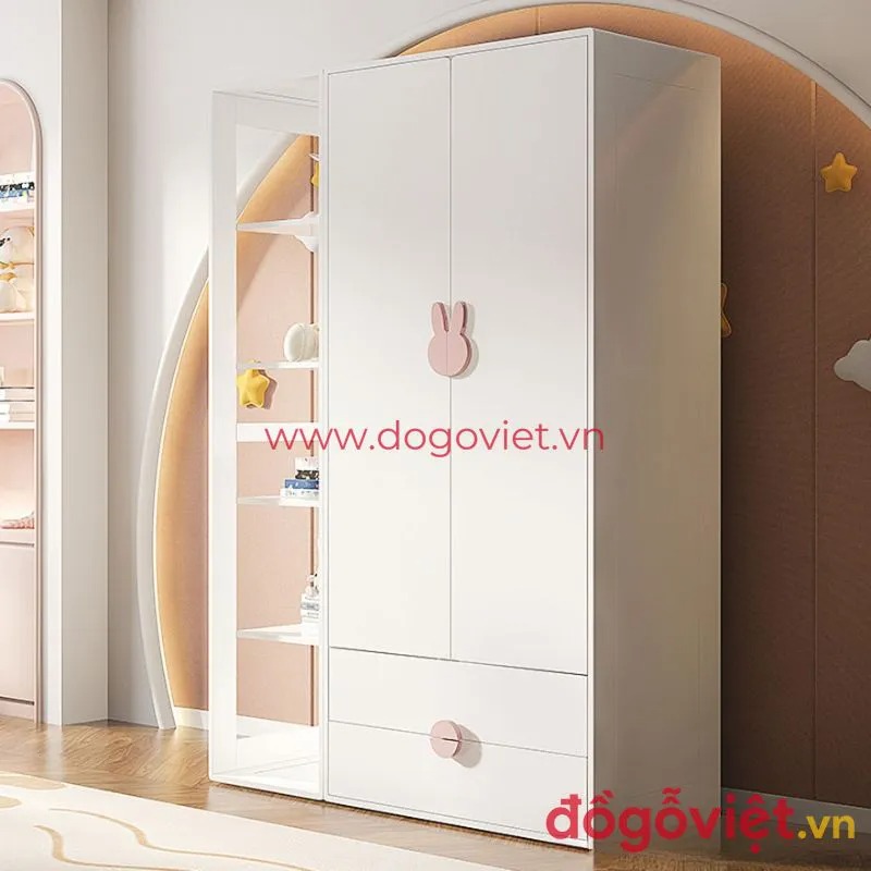 Xu hướng thiết kế tủ đựng quần áo trẻ con hiện đại, tiện nghi, an toàn