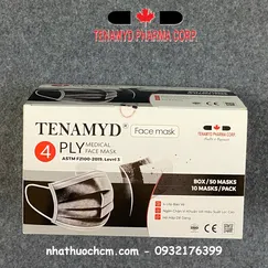 Khẩu trang y tế Tenamyd 4 lớp (màu đen)