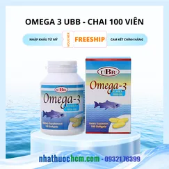 OMEGA 3 UBB (Alaska Fish Oil) của Mỹ - lọ 100 viên