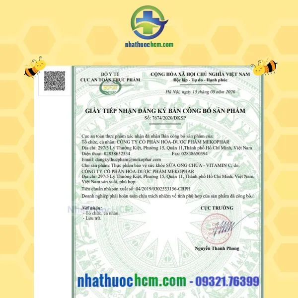 Sữa Ong Chúa Vitamin C - Mekophar