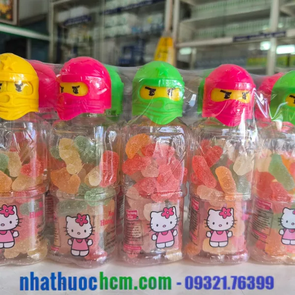 Kẹo dẻo trái cây Siêu Nhân bọc đường, lọ 70gr