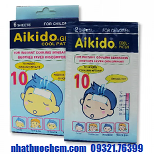 Miếng dán hạ sốt cho trẻ AIKIDO GEL
