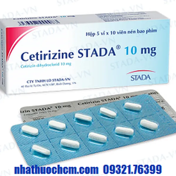 Thuốc chống dị ứng CETIRIZIN