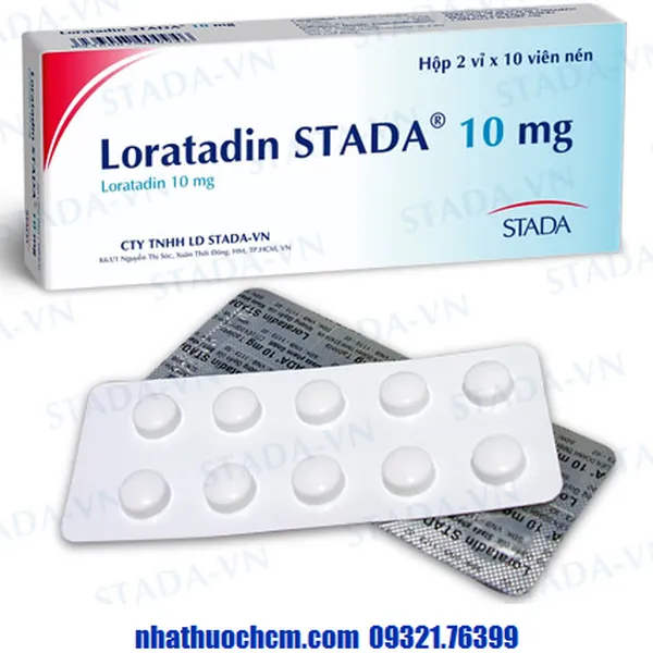 Thuốc chống dị ứng LORATADIN STADA