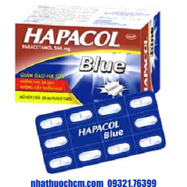 Thuốc giảm đau hạ sốt HAPACOL BLUE 500mg