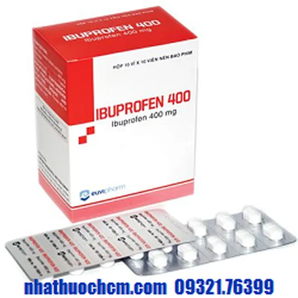 Thuốc giảm đau kháng viêm IBUPROFEN 400