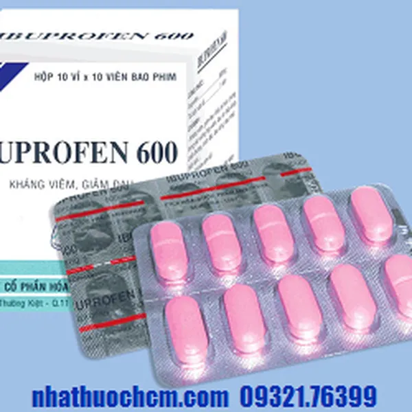 Thuốc giảm đau kháng viêm IBUPROFEN 600