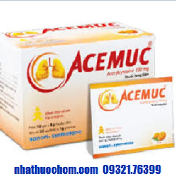 Thuốc ho long đờm ACEMUC 100mg