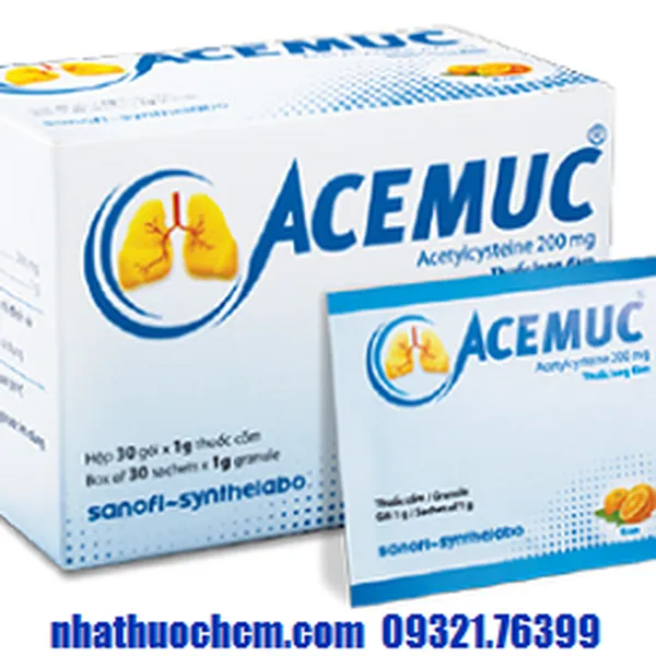 Thuốc ho long đờm ACEMUC 200mg