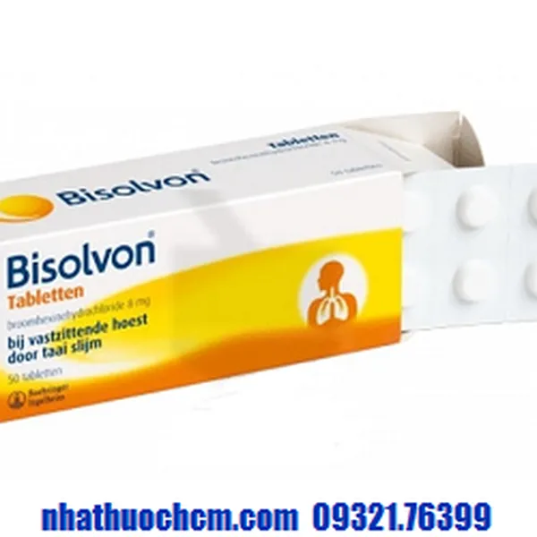 Thuốc long đờm BISOLVON viên 8mg