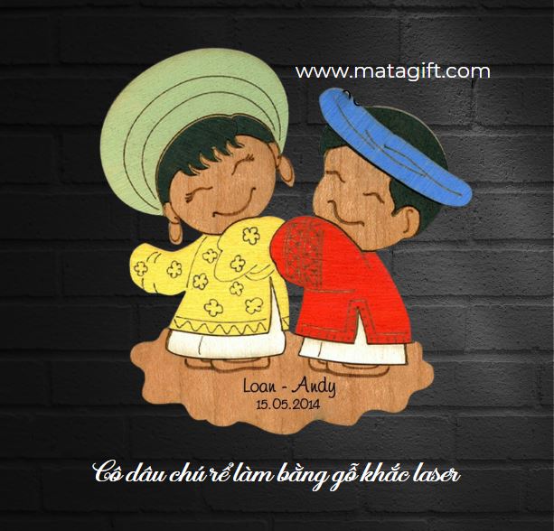 Bộ tượng cô dâu chú rể làm quà tặng khách mời đám cưới Bộ tượng cô dâu chú rể làm quà tặng khách mời đám cưới