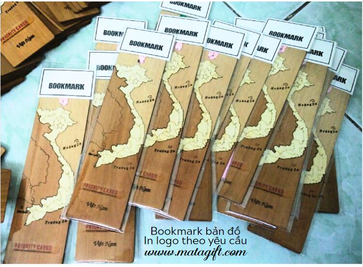 Bookmark gỗ in hình bản đồ Việt Nam làm quà tặng khách nước ngoài Bookmark gỗ in hình bản đồ Việt Nam làm quà tặng khách nước ngoài
