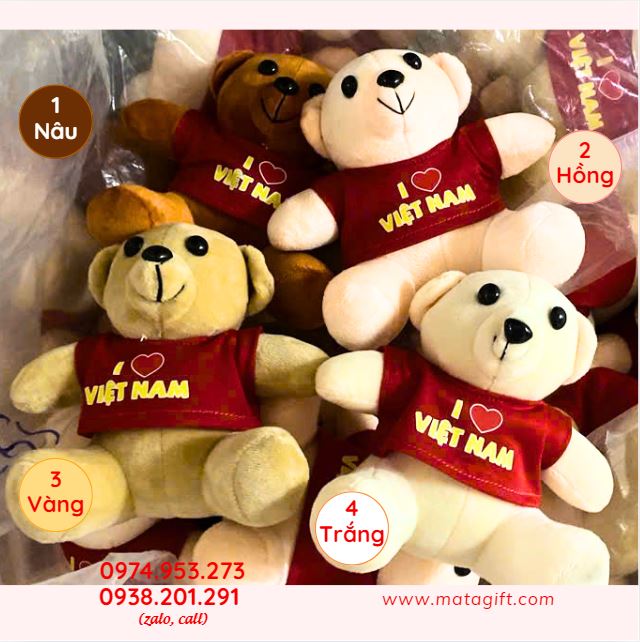 Gấu bông lưu niệm Việt Nam Gấu bông lưu niệm Việt Nam