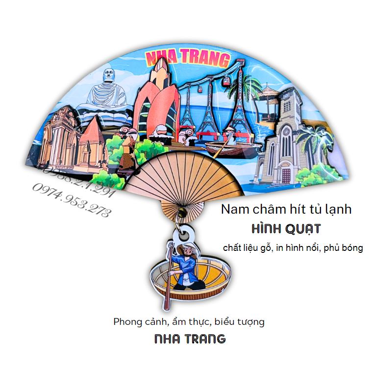 Quà lưu niệm Việt Nam hít nam châm magnet quạt in hình lưu niệm địa danh du lịch Quà lưu niệm Việt Nam hít nam châm magnet quạt in hình lưu niệm địa danh du lịch