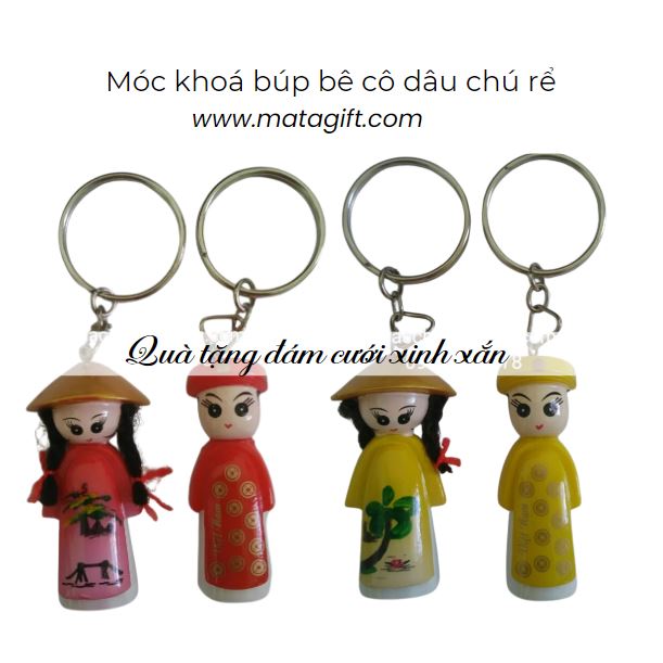 Móc khoá cô dâu chú rể quà tặng đám cưới đẹp giá rẻ Móc khoá cô dâu chú rể quà tặng đám cưới đẹp giá rẻ