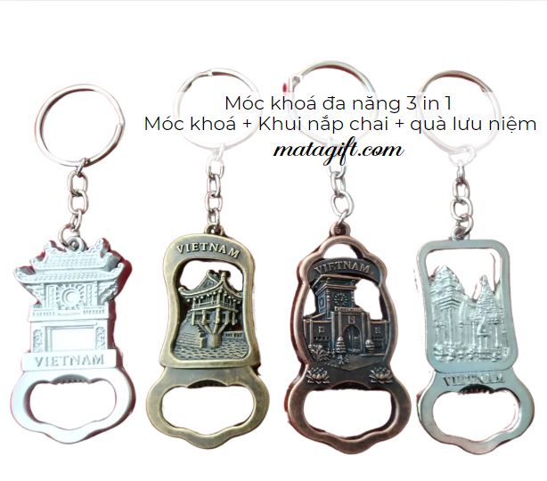 Móc khoá đa năng kết hợp khui bia và quà lưu niệm Móc khoá đa năng kết hợp khui bia và quà lưu niệm