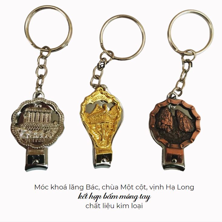 Móc khoá bấm móng tay có các địa danh nổi tiếng Việt Nam Móc khoá bấm móng tay có các địa danh nổi tiếng Việt Nam