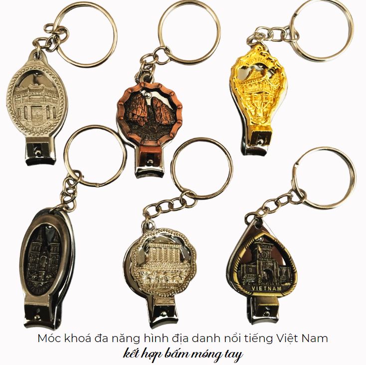 Móc khoá bấm móng tay có các địa danh nổi tiếng Việt Nam Móc khoá bấm móng tay có các địa danh nổi tiếng Việt Nam