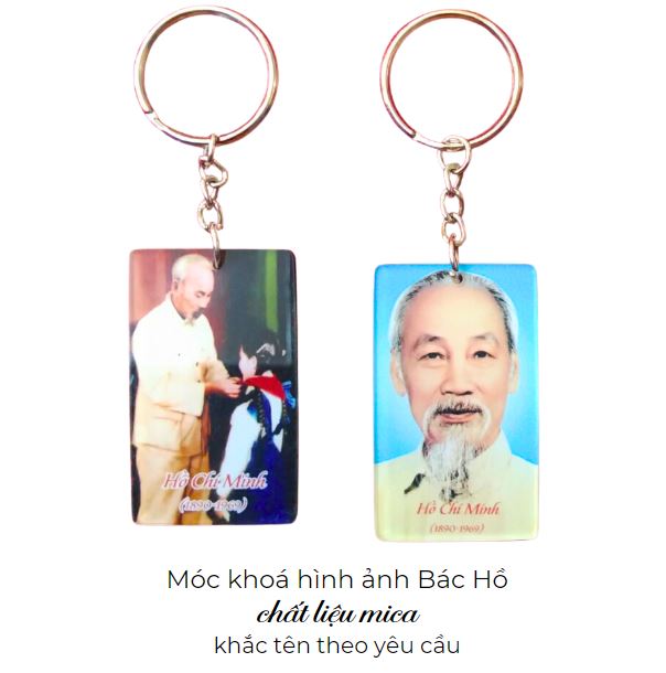 Móc khoá hình ảnh Bác Hồ Móc khoá hình ảnh Bác Hồ