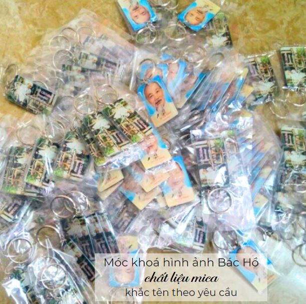 Móc khoá hình ảnh Bác Hồ Móc khoá hình ảnh Bác Hồ