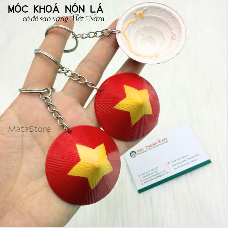 Móc khoá nón lá cờ đỏ sao vàng Việt Nam quà tặng ý nghĩa tự hào dân tộc Móc khoá nón lá cờ đỏ sao vàng Việt Nam quà tặng ý nghĩa tự hào dân tộc
