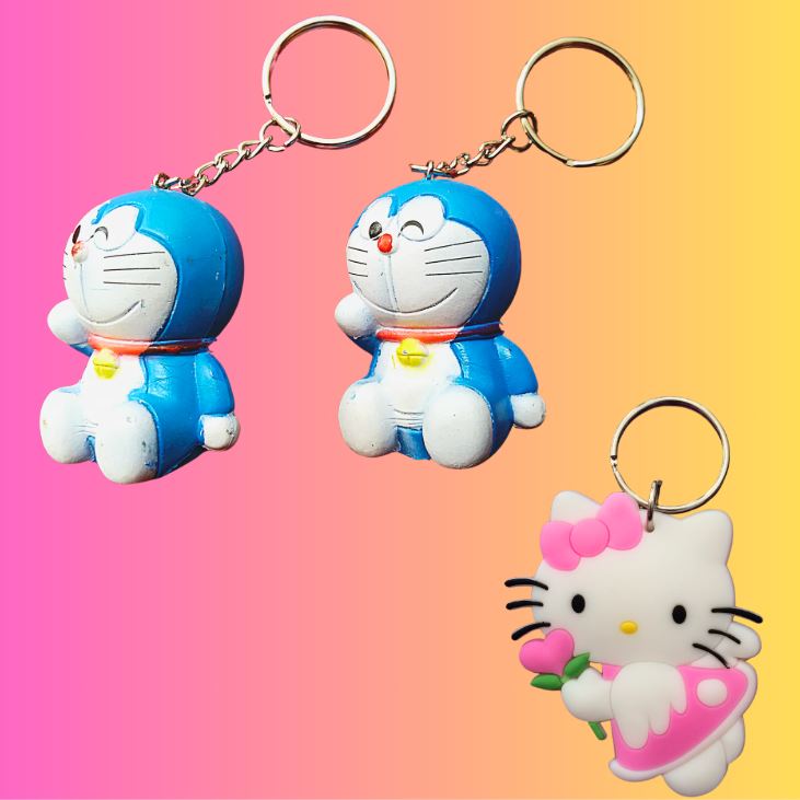 Móc khoá hoạt hình doremon kitty dễ thương Móc khoá hoạt hình doremon kitty dễ thương