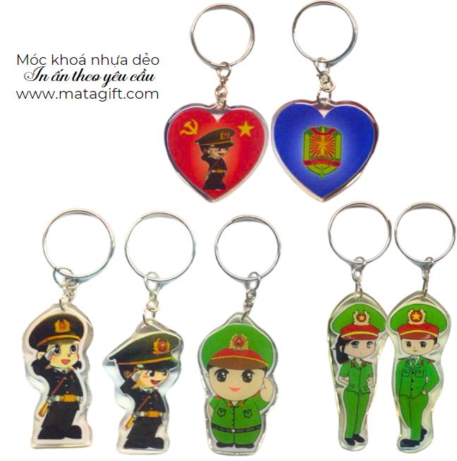 Móc khoá nhựa dẻo in theo yêu cầu giá rẻ Móc khoá nhựa dẻo in theo yêu cầu giá rẻ