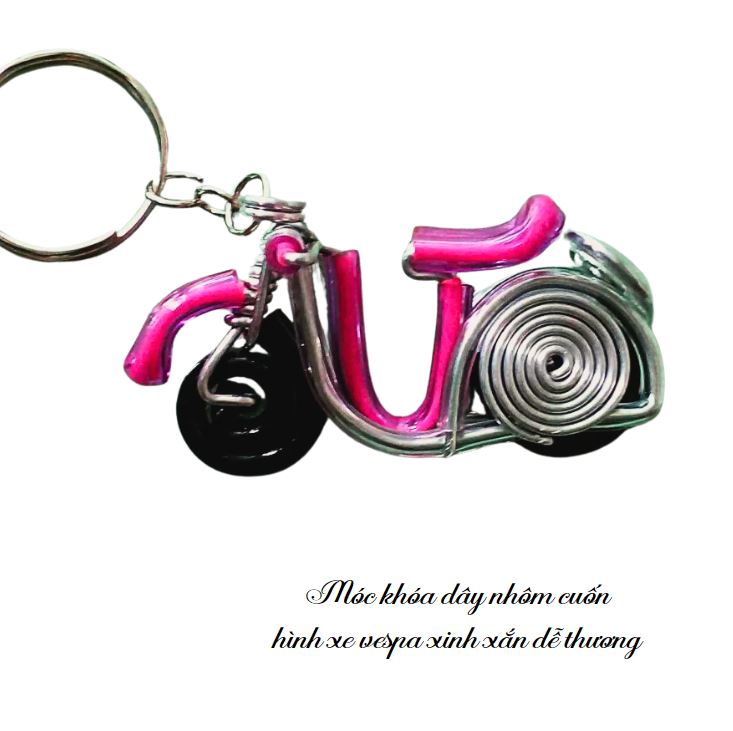 Móc khoá hình xe vespa xinh xắn dễ thương Móc khoá hình xe vespa xinh xắn dễ thương