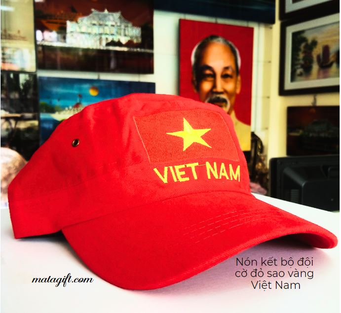 Nón kết bộ đội cờ đỏ sao vàng Việt Nam Nón kết bộ đội cờ đỏ sao vàng Việt Nam