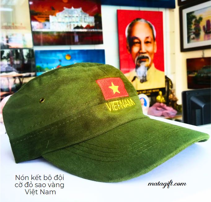 Nón kết bộ đội cờ đỏ sao vàng Việt Nam Nón kết bộ đội cờ đỏ sao vàng Việt Nam