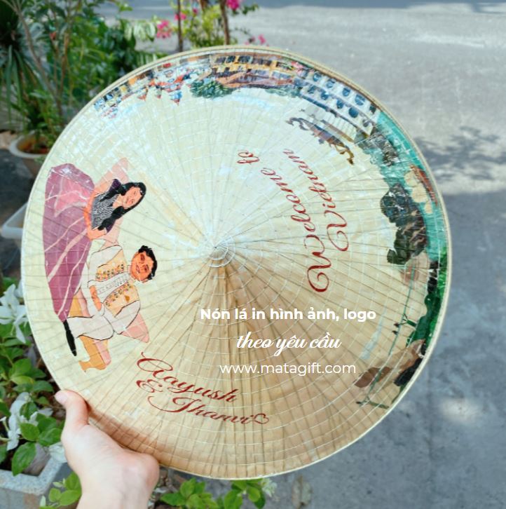 Nón lá in hình ảnh theo yêu cầu nón lá in logo Nón lá in hình ảnh theo yêu cầu nón lá in logo