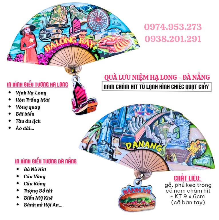 Quà lưu niệm Việt Nam ý nghĩa quạt nan tre in ấn hình ảnh du lịch Quà lưu niệm Việt Nam ý nghĩa quạt nan tre in ấn hình ảnh du lịch